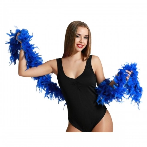 Bigbuy Carnival Аксессуары для костюмов Синий 20-е годы Boa image 1