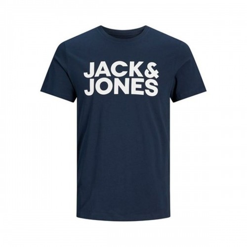 Men’s Short Sleeve T-Shirt Jack & Jones JJECORP LOGO TEE 12151955 Navy Blue image 1