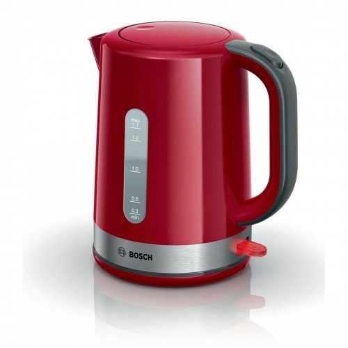 Чайник BOSCH TWK6A514 Красный Серый plástico,acero inoxidable 2200 W 1,7 L image 1