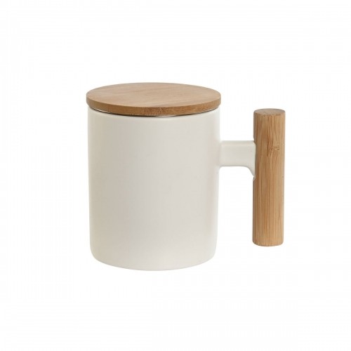 Tasīte ar Tējas Filtru Home ESPRIT Balts Nerūsējošais tērauds Porcelāns 360 ml image 1
