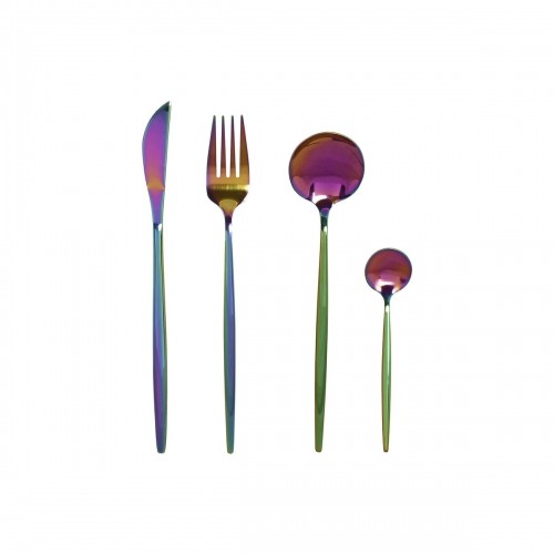 Cutlery Home ESPRIT Stainless steel 3 x 1,5 x 13 cm 16 Pieces image 1