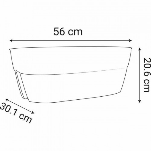 Pušķi EDA Pelēks Tumši pelēks Plastmasa Ovāls Moderns image 1