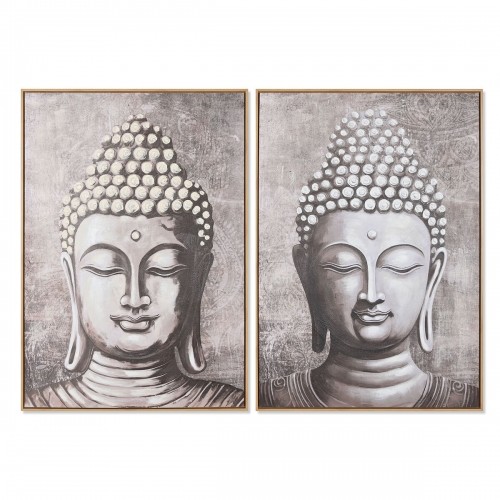 Painting Home ESPRIT Buddha Oriental 70 x 3,5 x 100 cm (2 Units) image 1