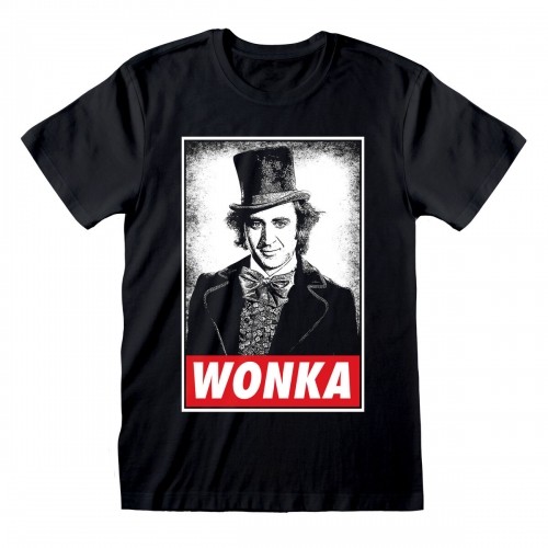 Unisex Short Sleeve T-Shirt Willy Wonka Wonka Black image 1