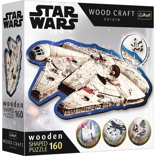 TREFL STAR WARS Koka puzle - Millennium Falcon, 160 gb image 1