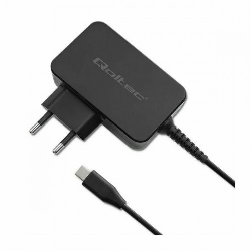 Wall Charger Qoltec 52386 Black 65 W image 1