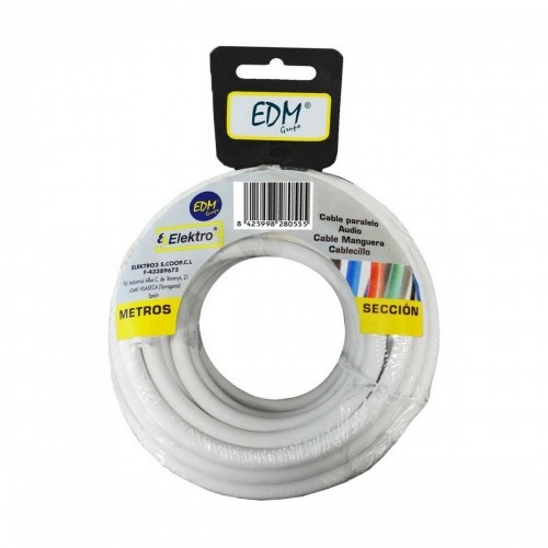 Cable EDM 2 x 0,75 mm White 5 m image 1