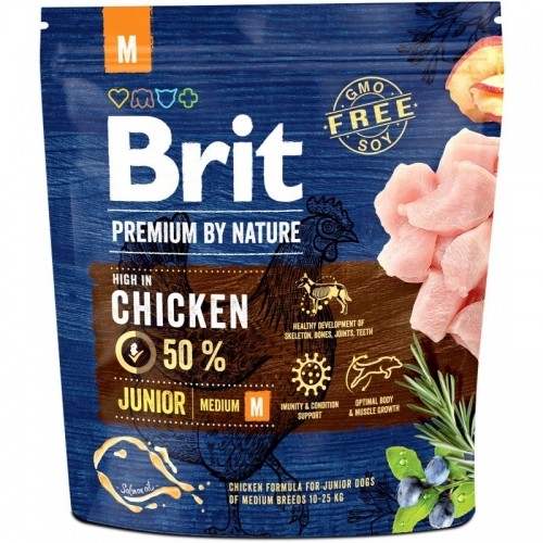 BRIT Premium by Nature Junior M Chicken - dry dog food - 1 kg image 1