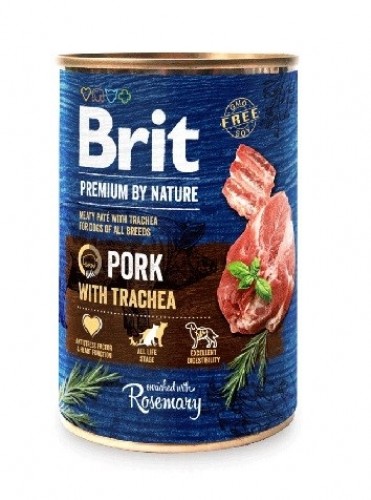 BRIT Premium by Nature Pork with Trachea - Wet dog food - 400 g image 1