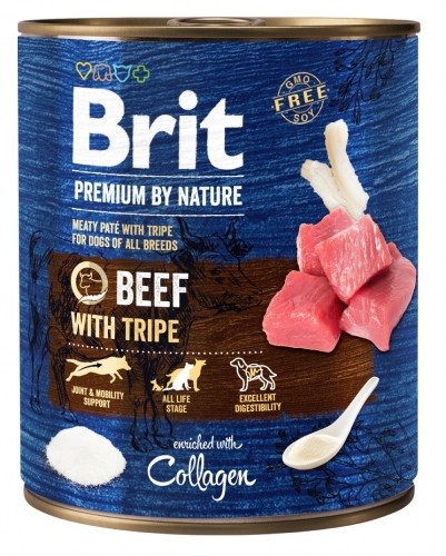 BRIT Premium by Nature Beef with Tripe - Wet dog food - 800 g image 1