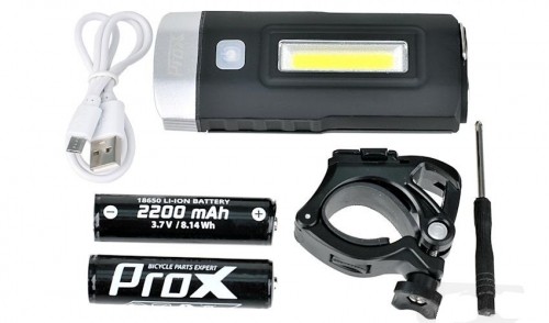 Priekšējais lukturis ProX Taurus 2xT6 500Lm + COB USB image 1