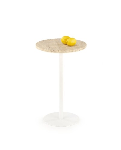 Halmar TRAVERSO S c. table, color travertine / white image 1