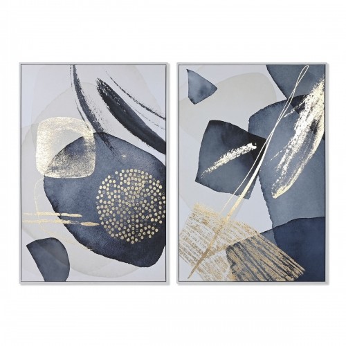 Painting Home ESPRIT Abstract Modern 83 x 4,5 x 123 cm (2 Units) image 1