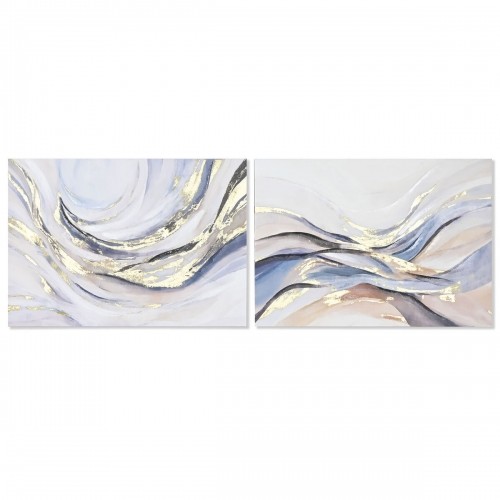 Glezna Home ESPRIT Abstrakts Moderns Ar reljefu 100 x 3,7 x 70 cm (2 gb.) image 1