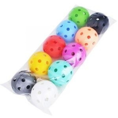 Tempish BULLET 10 set of floorball balls full color image 1