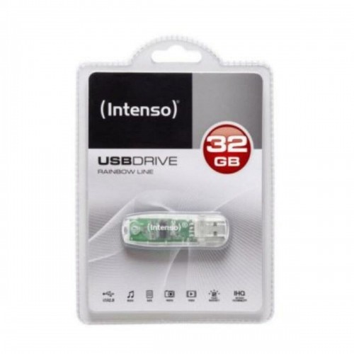USВ-флешь память INTENSO Rainbow Line 32 GB Прозрачный 32 GB USВ-флешь память image 1