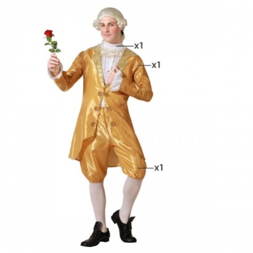 Costume for Adults Golden Male Courtesan image 1