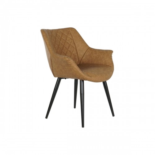 Biroja krēsls DKD Home Decor Melns Kamielis Poliuretāns 68 x 64 x 82 cm image 1