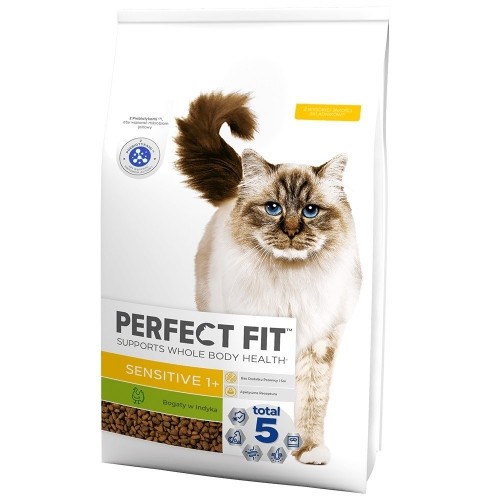 PERFECT FIT Sensitive sucha karma dla kota z indykiem 7kg image 1