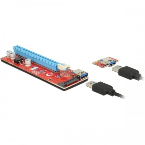 Delock Riser Card PCI x1 > x16 USB Kabel image 1