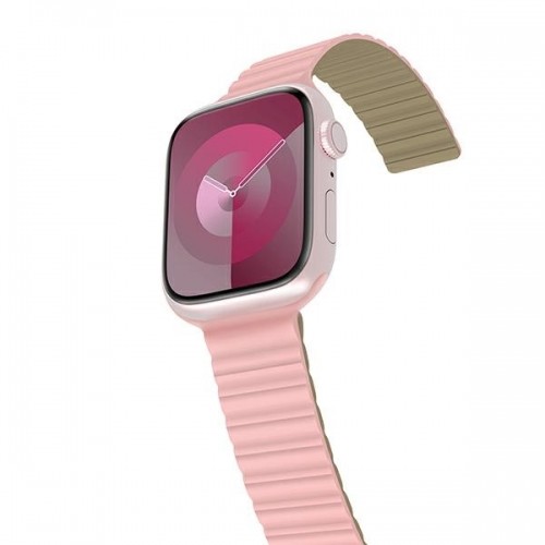 Araree pasek Silicone Link Apple Watch 38|40|41mm różowo-zielony|pink-khaki AR70-01908B image 1