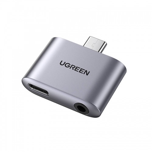 UGREEN CM231 USB-C to USB-C Adapter + jack 3.5mm (gray) image 1