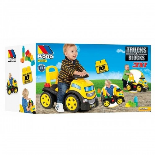 Tricycle Moltó Trucks and blocks 89 cm image 1