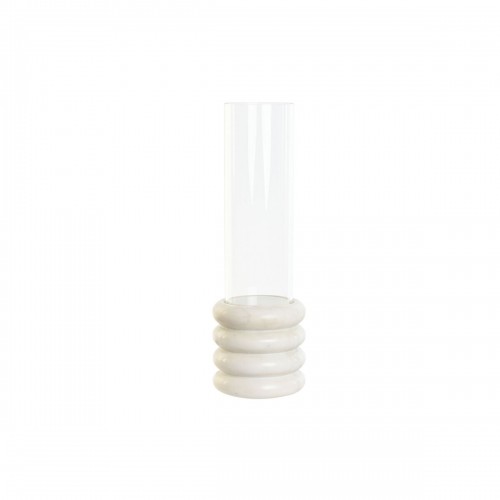 Подсвечник Home ESPRIT Белый Натуральный Стеклянный Мрамор 10 x 10 x 33 cm image 1