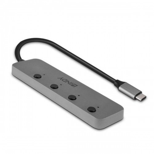 USB-C Hub LINDY 43383 Grey (1 Unit) image 1