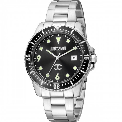 Мужские часы Just Cavalli JC1G246M0065 Чёрный Серебристый image 1