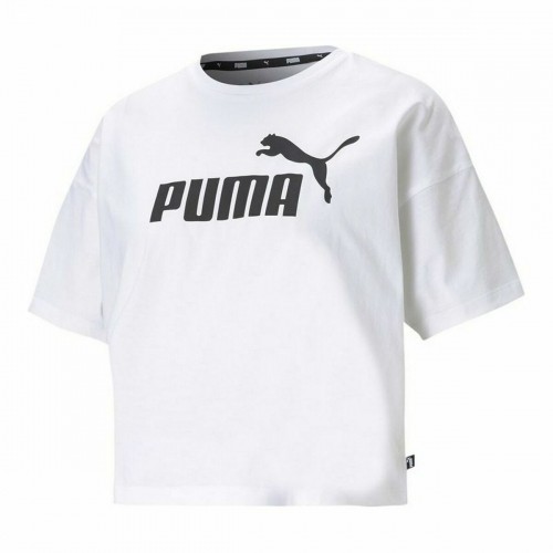 Sieviešu Krekls ar Īsām Piedurknēm Puma Balts L image 1