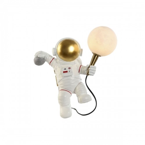 Wall Lamp Home ESPRIT White Golden Metal Resin Modern Astronaut 26 x 21,6 x 33 cm image 1