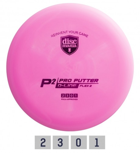 Discgolf DISCMANIA Putter D-LINE P2 FLEX 2 Pink 2/3/0/1 image 1