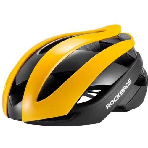 Rockbros bicycle helmet 10110004005 size L - yellow and black image 1