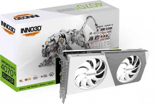 Inno3D GeForce RTX 4070 Ti SUPER TWIN X2 OC WHITE - 16GB GDDR6X, 1x HDMI, 3x DP image 1