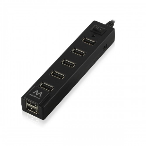 USB Hub Ewent EW1130 Black image 1