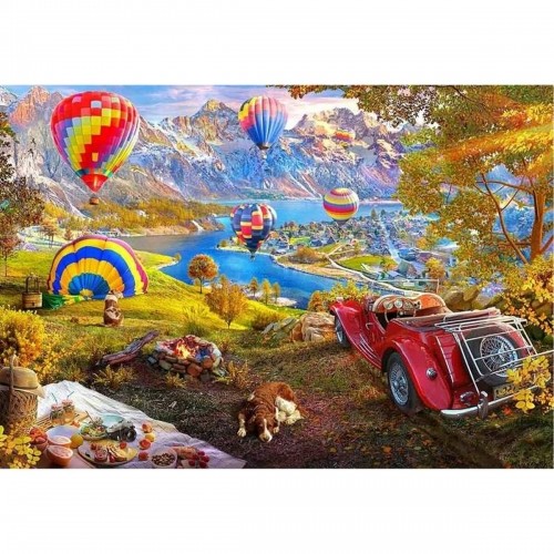 Puzle un domino komplekts Educa The Valley of Hot Air Balloons 3000 Daudzums image 1