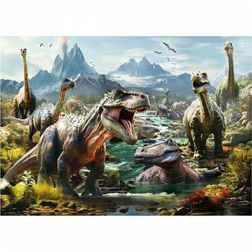Puzle un domino komplekts Educa Ferocious dinosaurs 1000 Daudzums image 1
