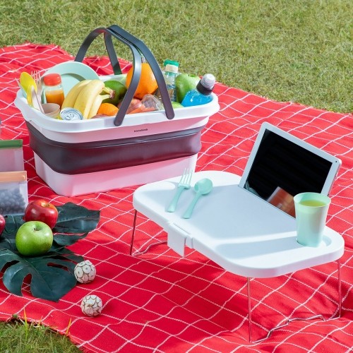 Складная корзина для пикника с крышкой в виде стола Pickning InnovaGoods image 1