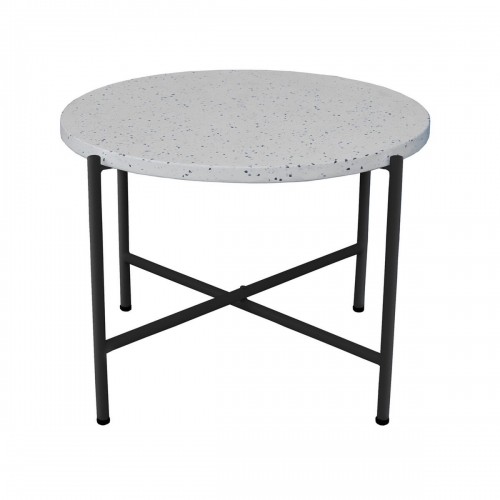 Bigbuy Home Mazs galdiņš Terrazzo Melns 60 x 60 x 45 cm image 1