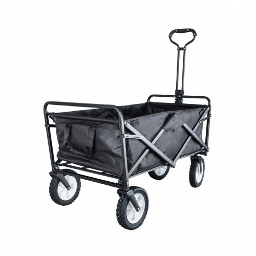 Multi-purpose Cart Black Polyester Rubber Steel 100 x 50 x 105 cm image 1