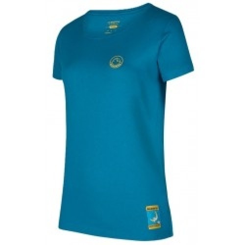 La Sportiva Krekls CLIMBING on the MOON T-Shirt W XS Turchese/Giallo image 1