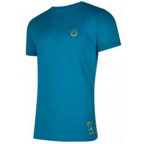 La Sportiva Krekls CLIMBING on the MOON T-Shirt M XL Turchese/Giallo image 1