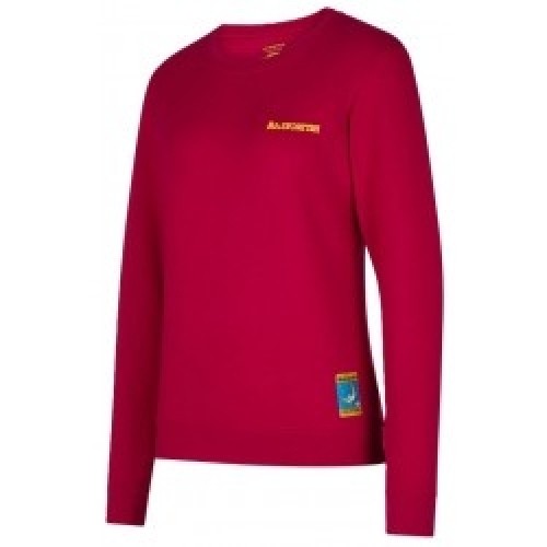 La Sportiva Krekls CLIMBING on the MOON Sweatshirt W XS Fuscia/Giallo image 1