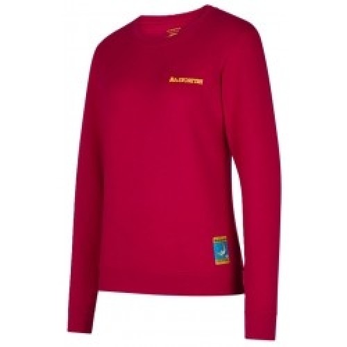 La Sportiva Krekls CLIMBING on the MOON Sweatshirt W M Fuscia/Giallo image 1