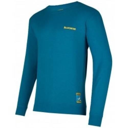 La Sportiva Džemperis CLIMBING on the MOON Sweatshirt M M Turchese/Giallo image 1