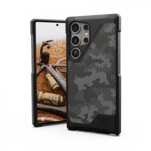 UAG Metropolis LT Magnet case for Samsung Galaxy S24 Ultra with magnetic module - black camouflage image 1