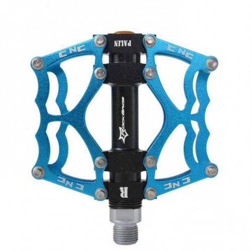 Rockbros JT201012LBL bicycle pedal set - blue image 1