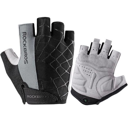 Rockbros S109GR cycling gloves, size S - gray image 1