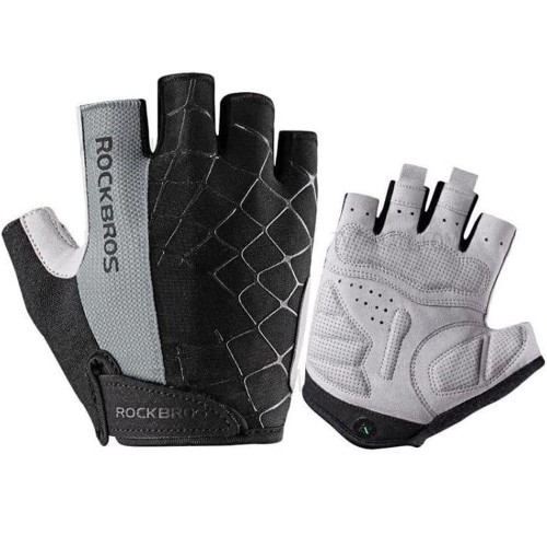 Rockbros S109GR cycling gloves, size M - gray image 1
